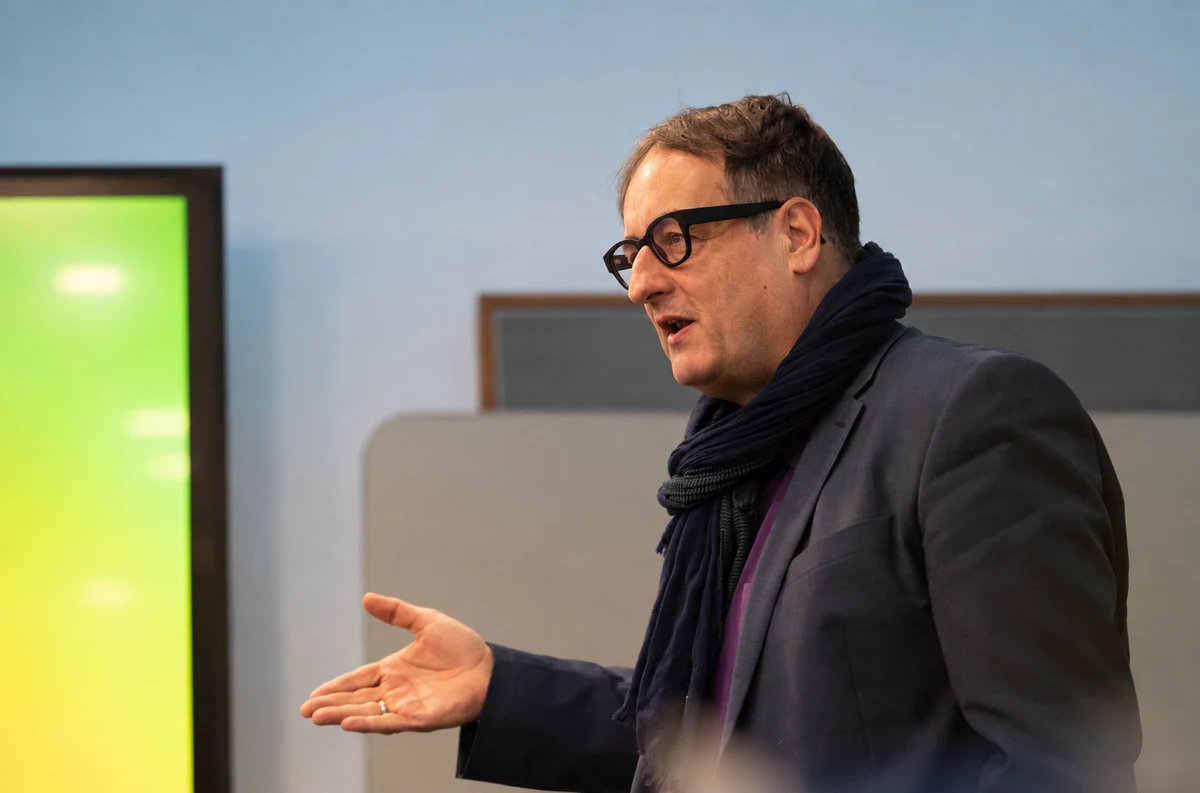 Thomas Irion bei einem Vortrag